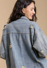 Load image into Gallery viewer, Distressed Denim Jacket - C&amp;C Boutique
