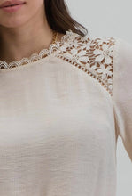 Load image into Gallery viewer, Lace Hem Long Sleeve Top - C&amp;C Boutique
