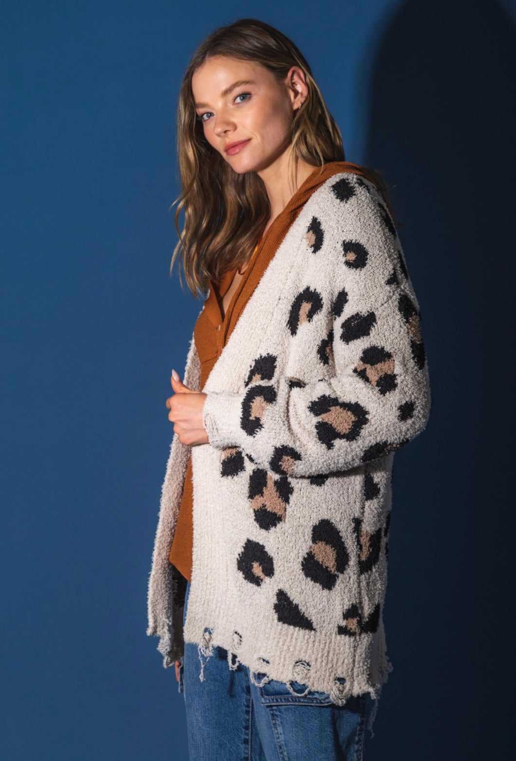 Leopard Sweater Cardigan - C&C Boutique