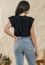 Load image into Gallery viewer, Flutter Sleeve Woven Top - C&amp;C Boutique
