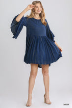 Load image into Gallery viewer, Navy Umgee Dress - C&amp;C Boutique

