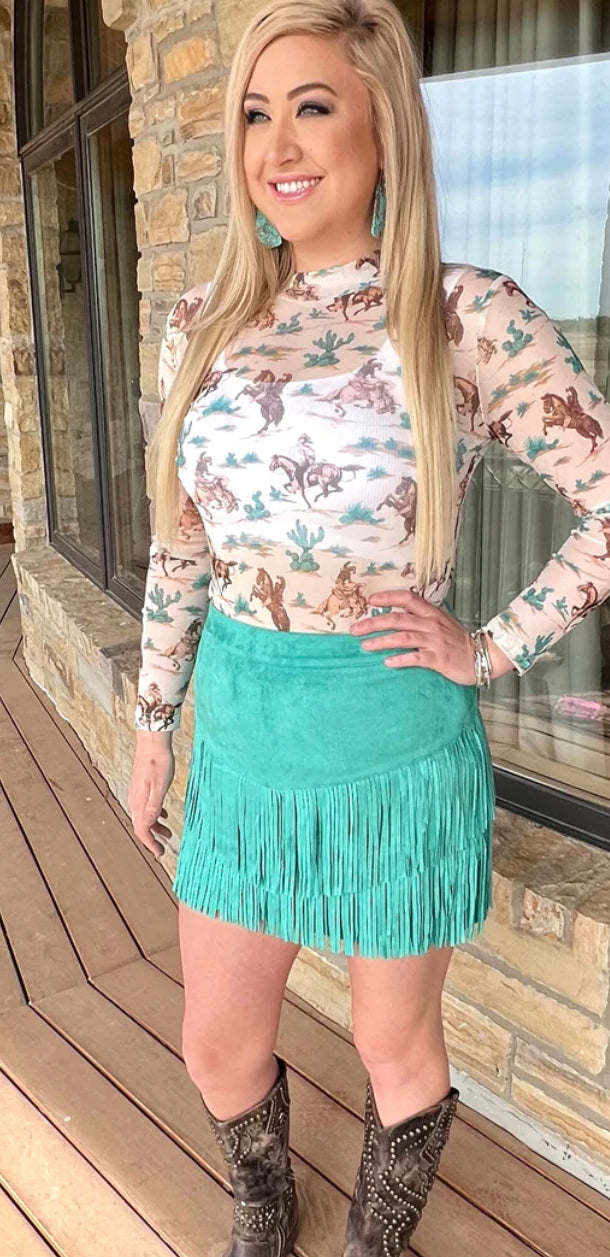 Fort Worth Fringe Skirt - C&C Boutique