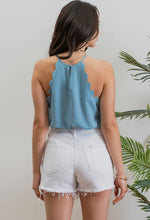 Load image into Gallery viewer, Scallop Halter Top - C&amp;C Boutique
