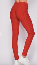 Load image into Gallery viewer, POCKET HIGH WAIST SCRUNCH BUTT LIFTING LEGGINGS- RED - C&amp;C Boutique
