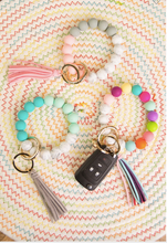 Load image into Gallery viewer, Three Tone Silicone Key Ring Bracelet Key Bangles - C&amp;C Boutique
