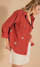 Load image into Gallery viewer, Rust Star Button Up - C&amp;C Boutique
