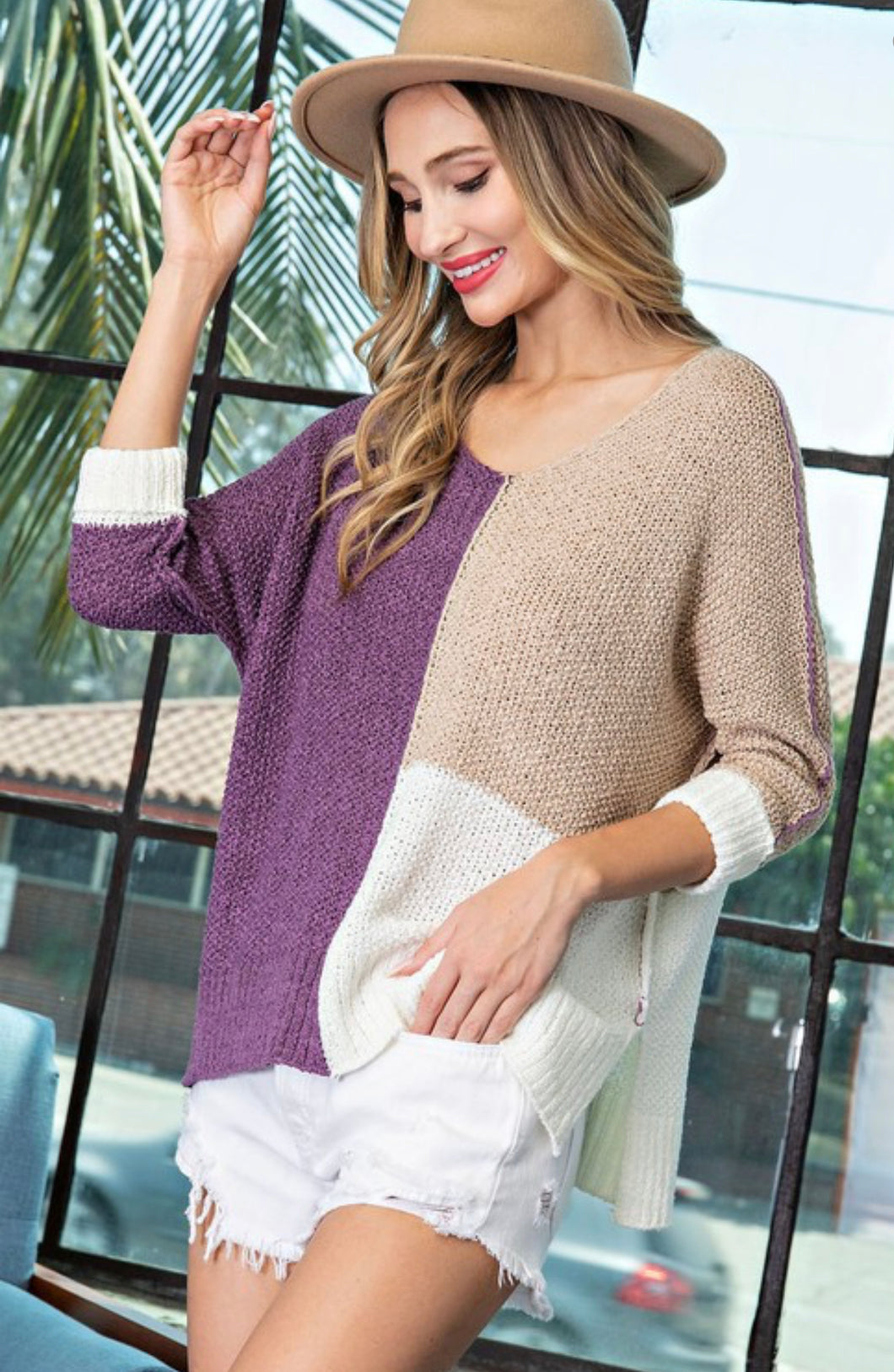 Spring Colorblock Sweater - C&C Boutique