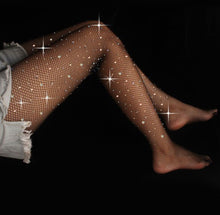 Load image into Gallery viewer, Rhinestone Mesh Tights - C&amp;C Boutique
