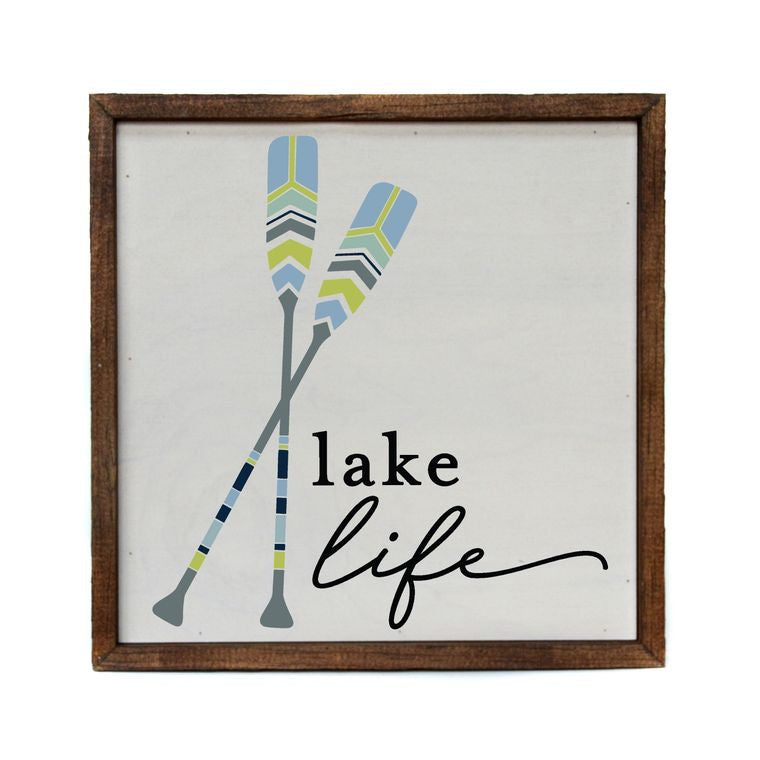10x10 Lake Life Sign - C&C Boutique