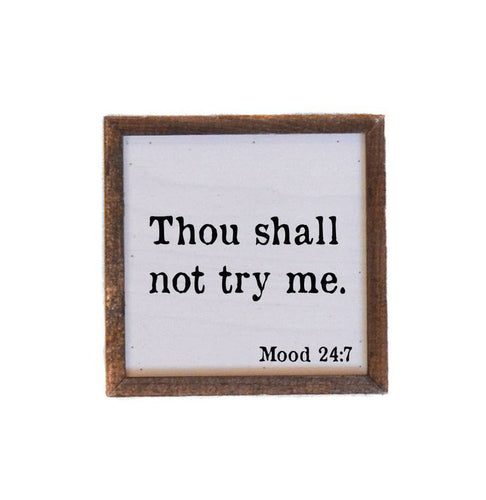 6x6 Thou Shall Not Try Me - C&C Boutique